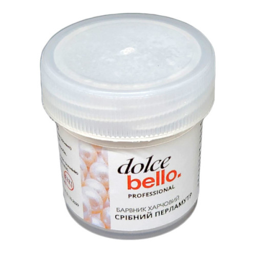 Барвник харчовий блискучий Перламутр срібний Dolce Bello Professional 5 г