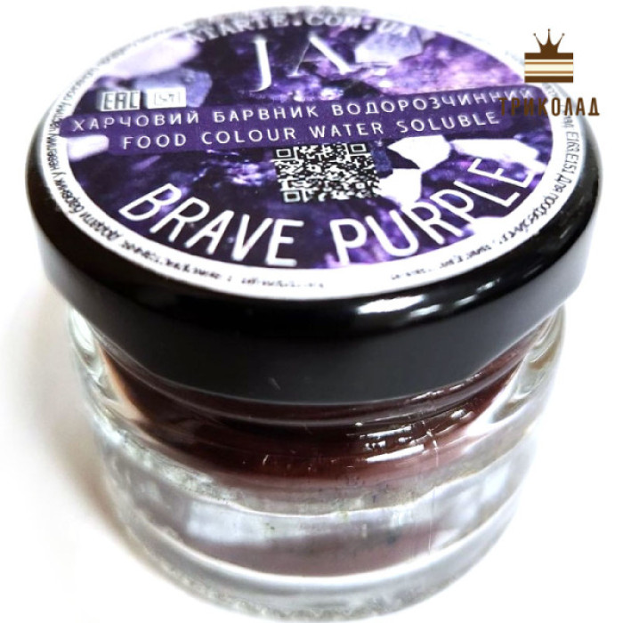 Brave Purple. Водорозчинний барвник харчовий ТМ Latarte, 10 г Brave Purple. Водорозчинний барвник харчовий ТМ Latarte, 10 г