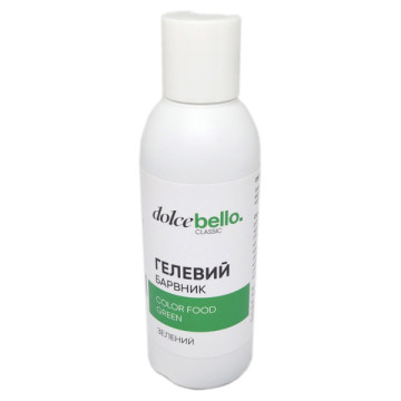 Зелений харчовий гелевий барвник Dolce Bello Classic Польща 140 мл