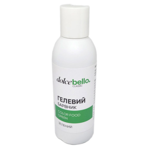 Зелений харчовий гелевий барвник Dolce Bello Classic Польща 140 мл
