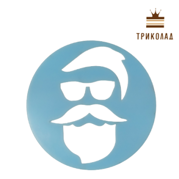 Кондитерський трафарет для шоколаду круглий (d16 см) 