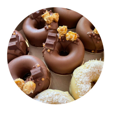 Пончик Donuts D=80 H=28 мм (9 чарунок). Форма силіконова, планшет 285 х 280 х 28 мм. Китай, 1 шт. 