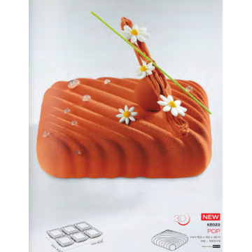 Форма KE023/Pop, 162*162 мм, h 46 мм, 1000 мл, Pavoni, Італія