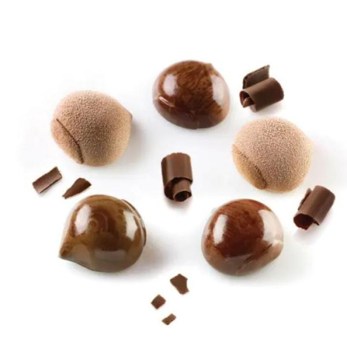 Силіконова форма для десертів MARRON GLACE 30 мл Silikomart Силіконова форма для десертів MARRON GLACE 30 мл Silikomart