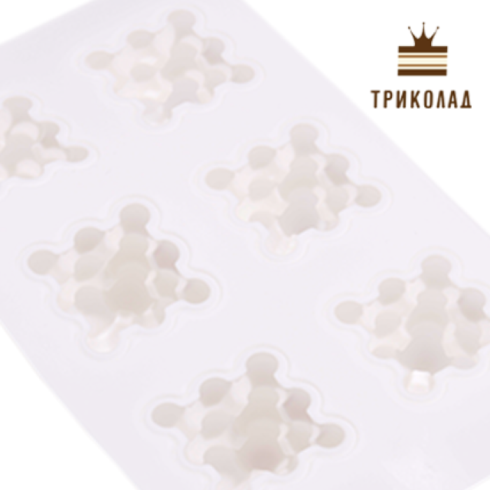 Форма силіконова для десерту 6 шт Форма силіконова для десерту 6 шт