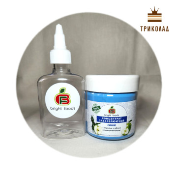 Синій порошковий харчовий барвник натуральний ТМ Bright Foods, Україна, 50 г