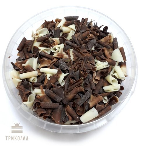 Шоколадні завитки. Мікс. Три шоколади. Barbara Decor, 50 г