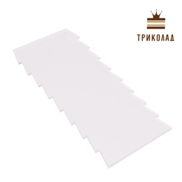 Шпатель 22 х 10 см прозорий пластиковий №15, CP, Україна, 1 шт.