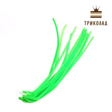 Декоративний дріт салатовий 22 см - 10 шт.
