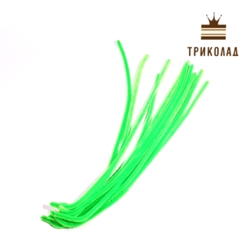 Декоративний дріт салатовий 22 см - 10 шт.