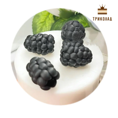 Ожина 15 - 18 мм (4 чарунки) Молд силіконовий 3D. Україна, 1 шт.