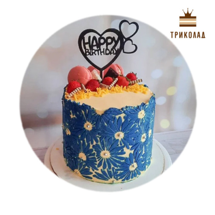 Трафарет кондитерський №9 Ромашка 20 х 22 см ПЕТ 1 шт. Трафарет кондитерський №9 Ромашка 20 х 22 см ПЕТ 1 шт.