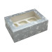 Коробка на 6 капкейків із вікном silver 255х180х90 мм, Cbox, 3 шт