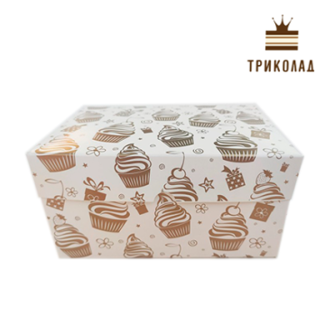 Коробка на 2 капкейки 