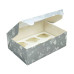 Коробка на 6 капкейків із вікном silver 255х180х90 мм, Cbox, 3 шт
