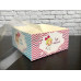 Коробка на 4 капкейки 16*16*8 см кольорова 