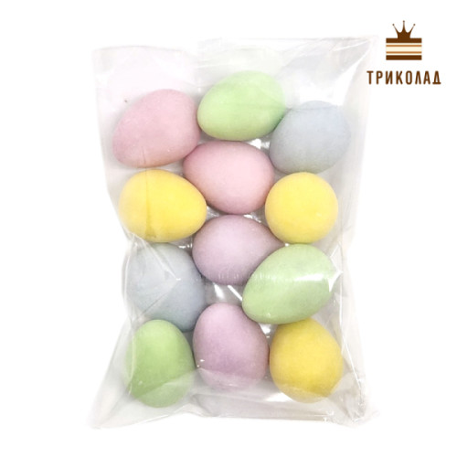 Яйця шоколадні кольорові матові міні 10 х 15 мм. Buratti Confetti, Італія, 12 шт.