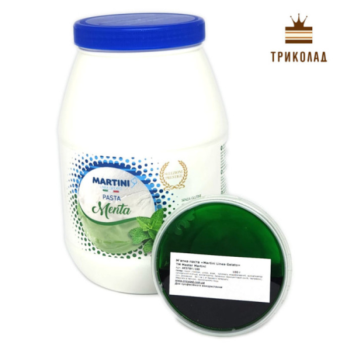 М'ятна паста Martini Linea Gelato (Італія) фасування 100 г М'ятна паста Martini Linea Gelato (Італія) фасування 100 г