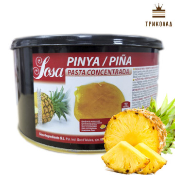 Ананас. Ароматична паста - концентрат Pinya TM Sosa 1,5 кг