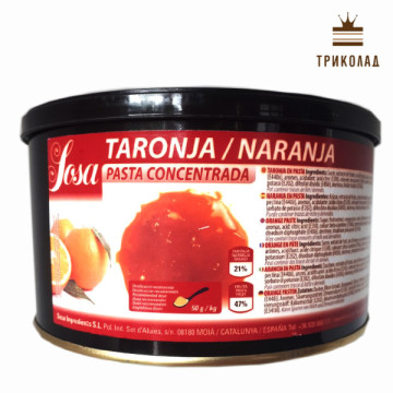 Апельсин. Ароматична паста - концентрат Taronja / Naranja TM Sosa 1,5 кг