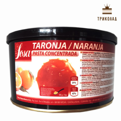 Апельсин. Ароматична паста - концентрат Taronja / Naranja TM Sosa 1,5 кг