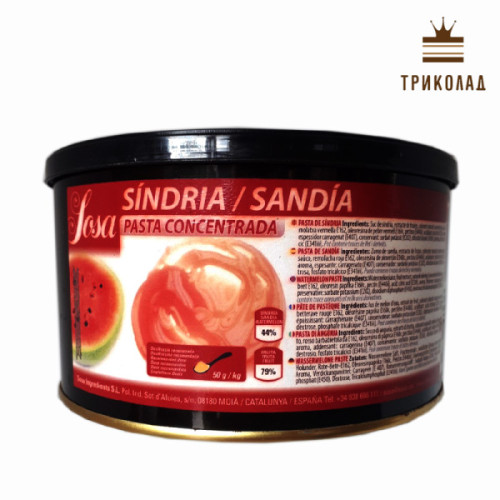 Кавун. Ароматична паста - концентрат Sindria / Sandia TM Sosa 1,5 кг