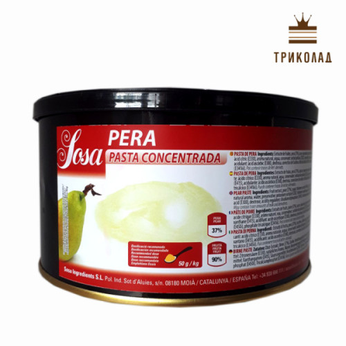 Груша. Ароматична паста - концентрат Pera TM Sosa 1,5 кг