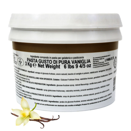 Паста ванілі з насінням 100% Vanilla Bourbon Pure Top ТМ Pernigotti, 3,5 кг