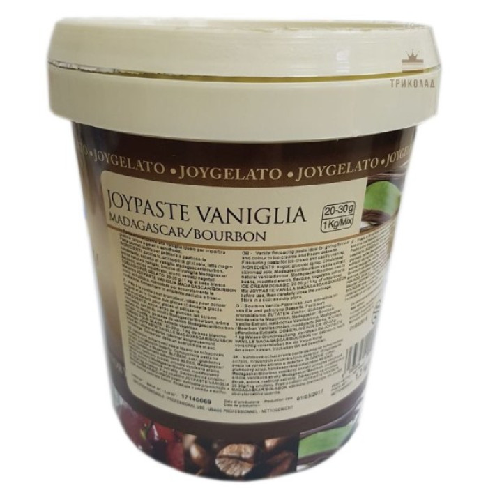 Ароматична паста ванілі Joypaste Vanilla Madagascar/Bourbon, Joygelato, Італія, 50 г