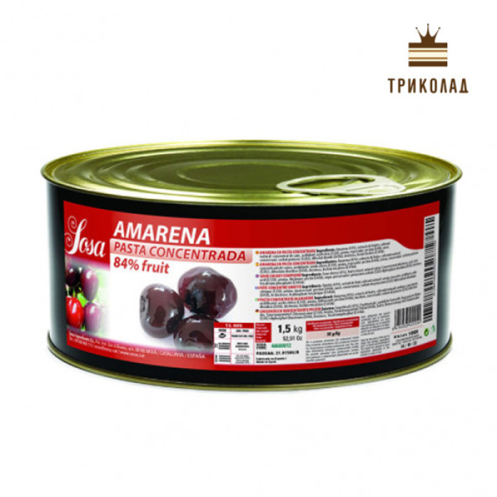 Паста Вишня Амарена / Amarena TM Sosa, Іспанія, упаковка 100 г