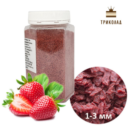 Кранч полуниці 1-3 мм, Diana Food SAS, Франція, 300 г