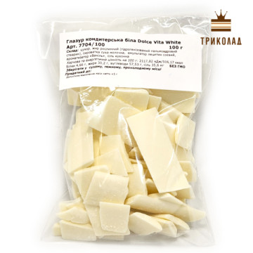 Глазур кондитерська біла Dolce Vita White. K-Criollo, Україна, 100 г