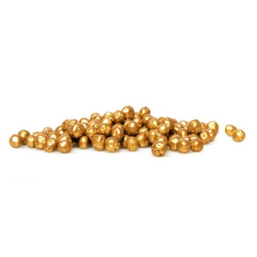 Драже хрусткі кульки Mini Lux pearls золоті (5-7 мм), 1 кг