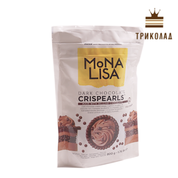 Crispearls темний шоколад, Mona Lisa, ТМ Callebaut, 50 г