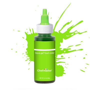 Гелевий барвник Liqua-Gel Neon Bright Green, Chefmaster, 65 г