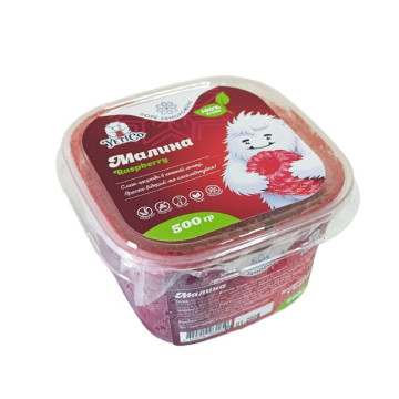 Пюре малини с/м без цукру ТМ YetiCo, 500 г