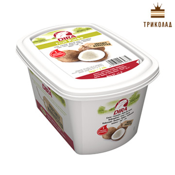 Кокос із цукром 7,8%. Пюре заморожене TM Dira Бельгія 1 кг