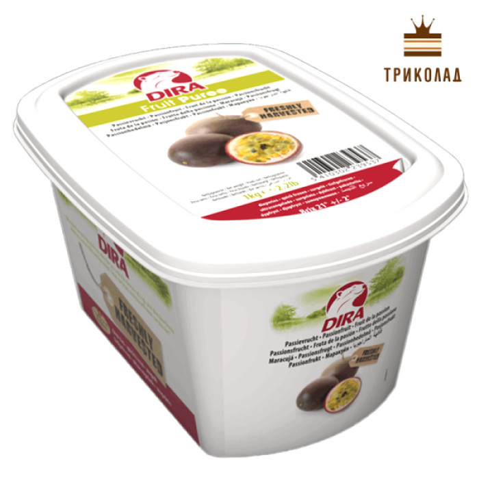 Маракуйя. Пюре заморожене ТМ Dira Бельгія 1 кг Маракуйя. Пюре заморожене ТМ Dira Бельгія 1 кг