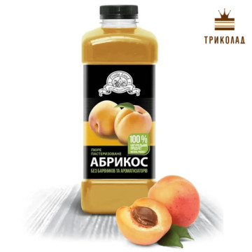 Пастеризоване пюре абрикос Fruity Land пляшка 1 кг